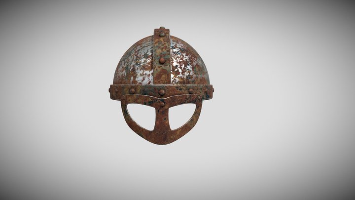 Rusty Helmet 3D Model