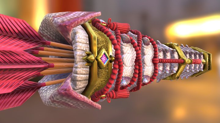 MHW Mod Mizutsune Quiver 3D Model