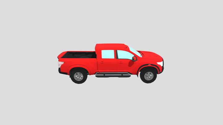 Nissan Pick UP 4x4 Rigged 3D Model