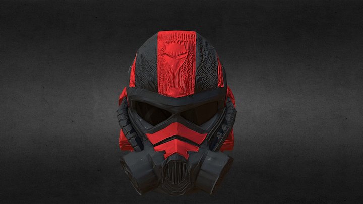 Red Army Helmet 3D Model