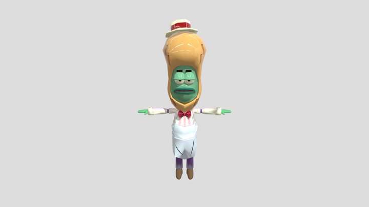 Waiter 3D Model