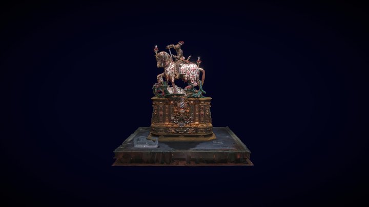 Statuette of St. George (made in 1586) 3D Model