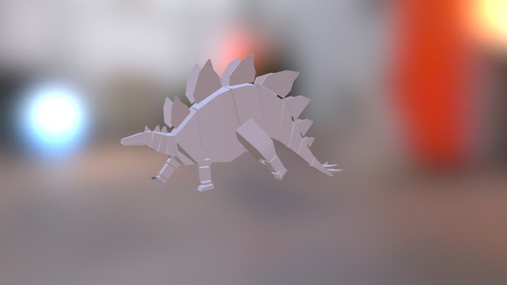 Stegosaurus Running 3D Model