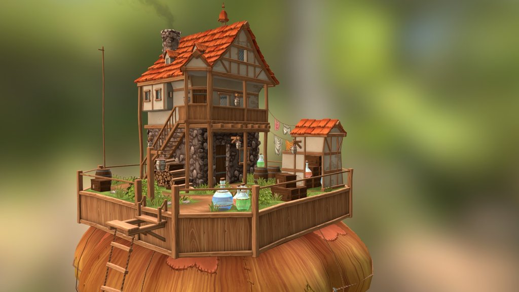 Floating Island of the Potion Brewer