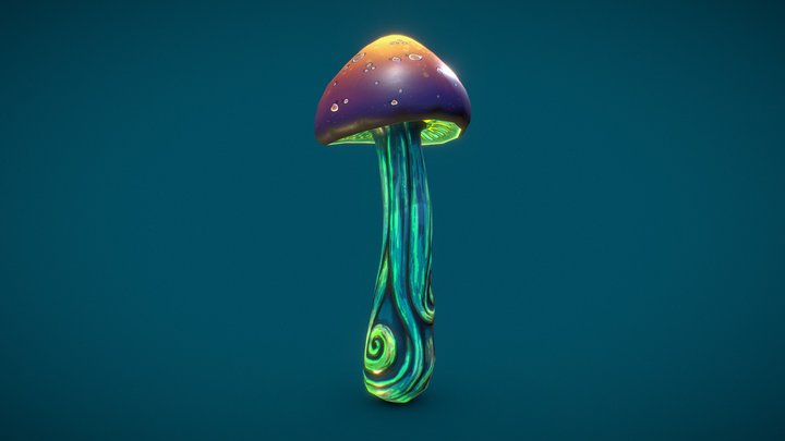Stylized Mushroom (1.1) 3D Model