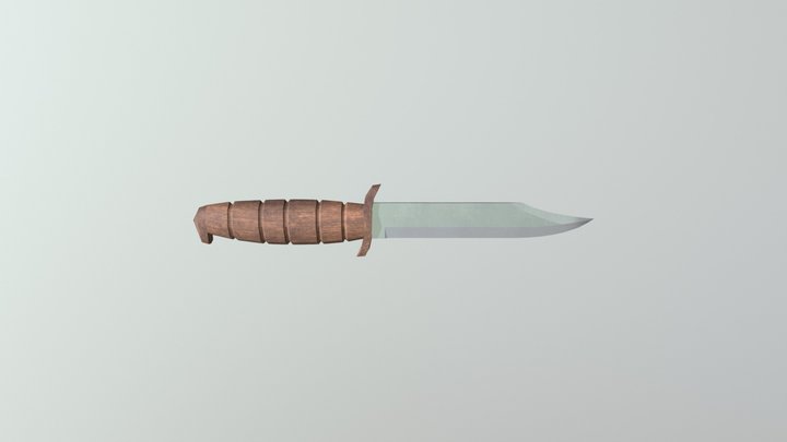 knife low poly 3D Model