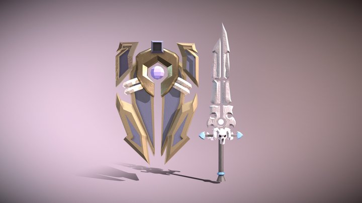 Corrupted Aegis Of Aggramar & Thunderfury 3D Model