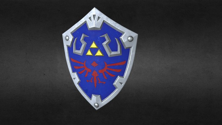 Zelda - Hyrule Shield 3D Model