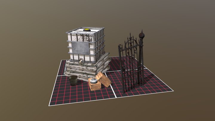 DAE 5 Finished props - Forest Loner 3D Model