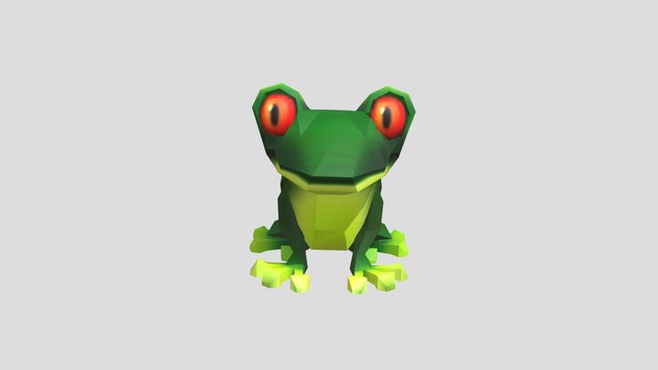 frog from chicken gun 3D Model