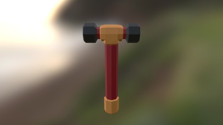 [LOWPOLY] Emergency Hammer 3D Model