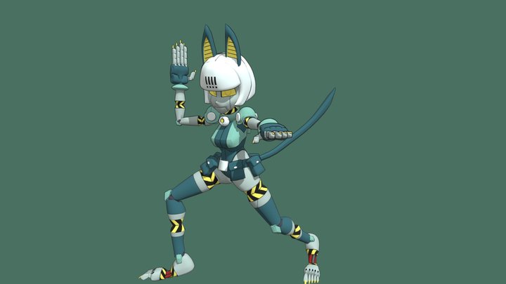 Robo-Fortune - Skullgirls 3D Model