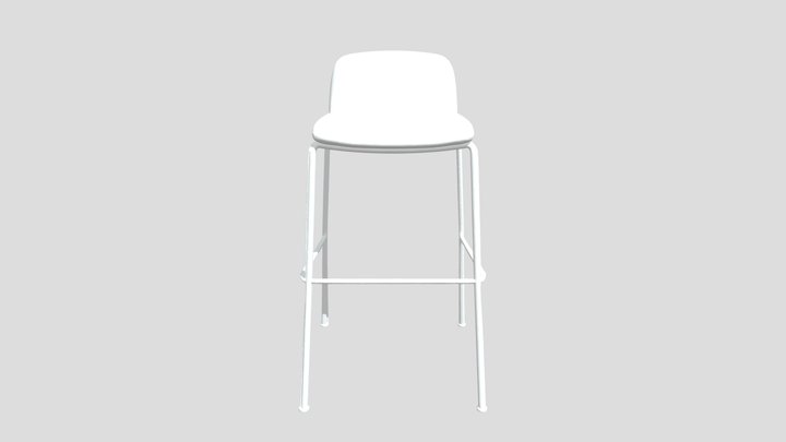 Modern Bar Stool 3D Model