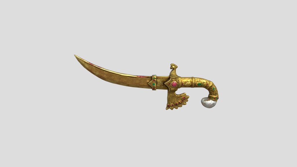 Golden Peacock Dagger