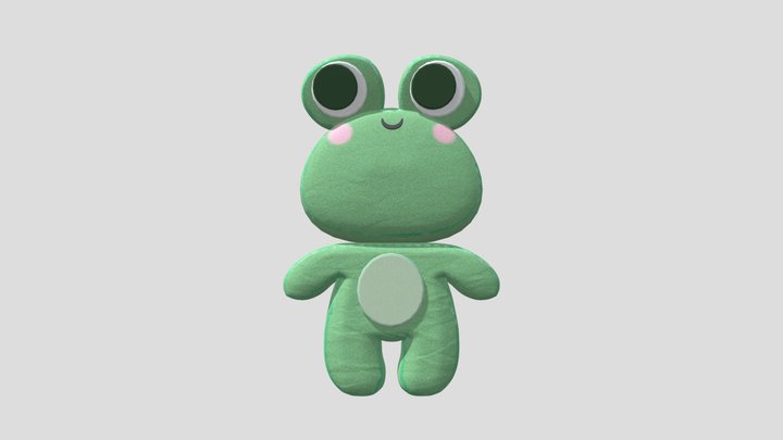 Frog Plush 3D Model