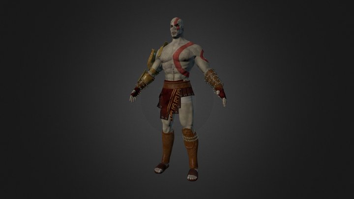 Kratos from God Of War. 3D Model