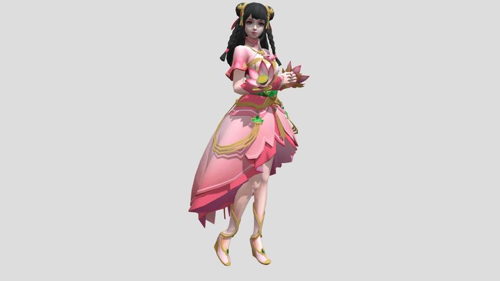 Hero_Guinevere_Lotus_Lobby 3D Model