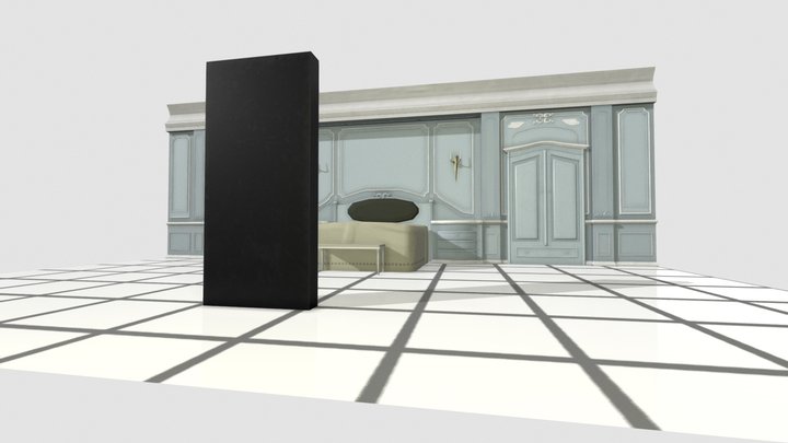 Neoclassical Room of the 2001: A Space Odyssey 3D Model