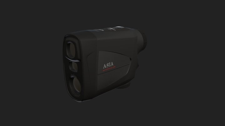 Digital Laser Rangefinder 3D Model