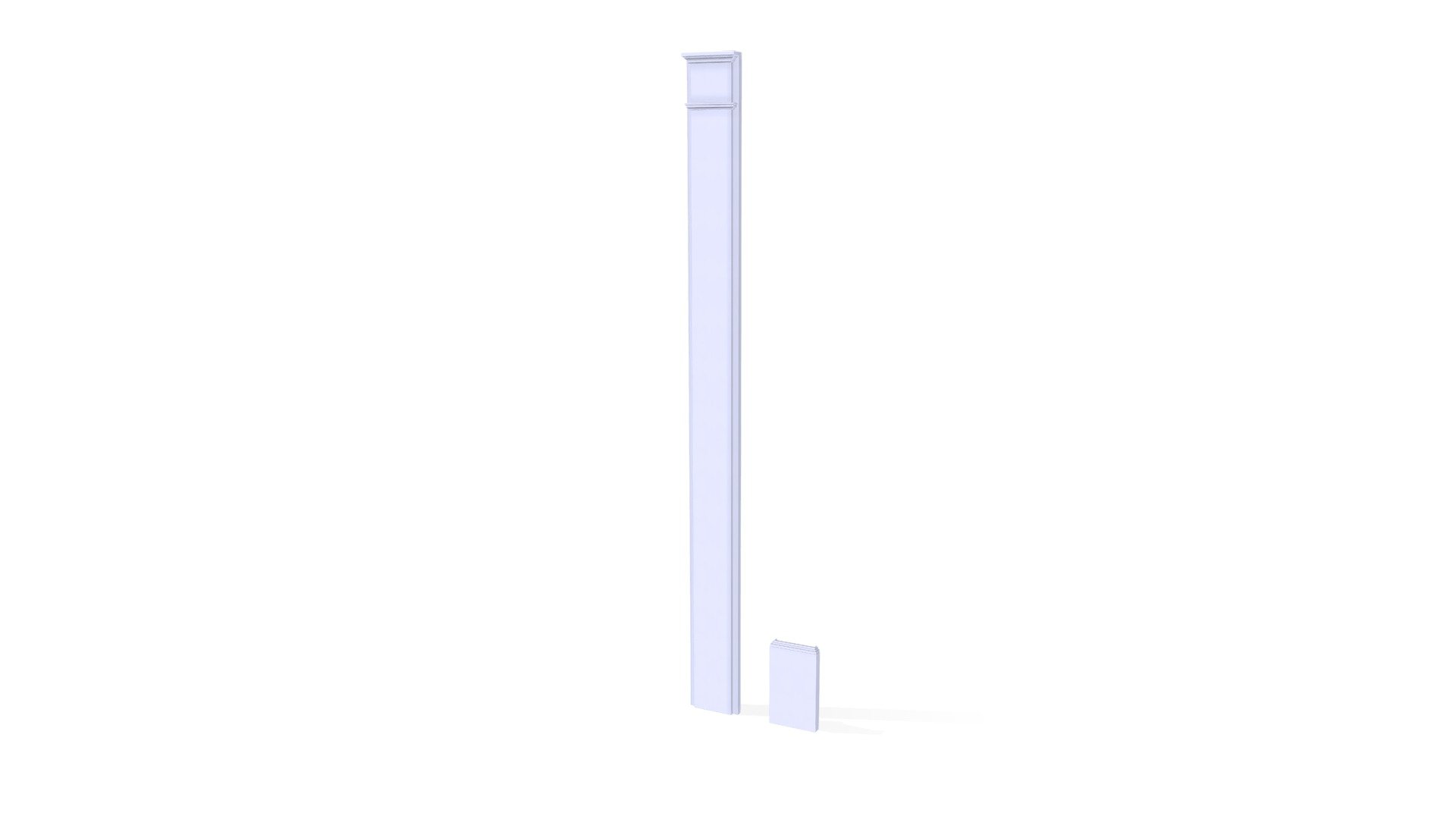 ENTRY SYSTEMS - PILASTERS - SMOOTH - ADJ PLINTH — Sketchfab embed 3D viewer