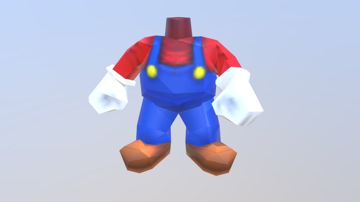 NSMBDS Mario Standing 3D Model