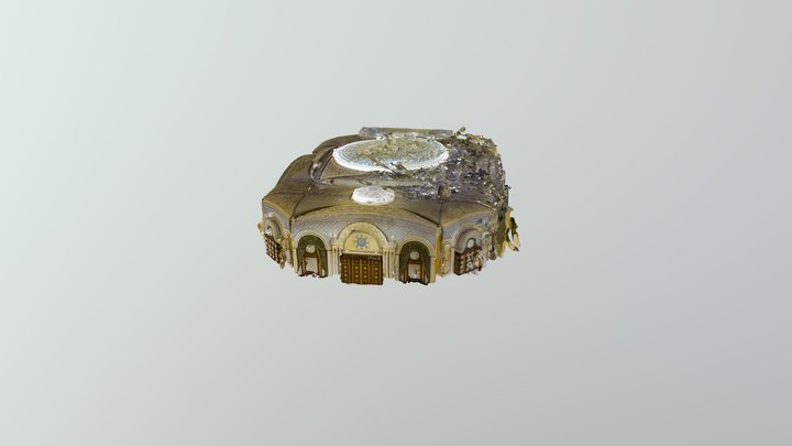 Hotel Banquet Hall 3D Model
