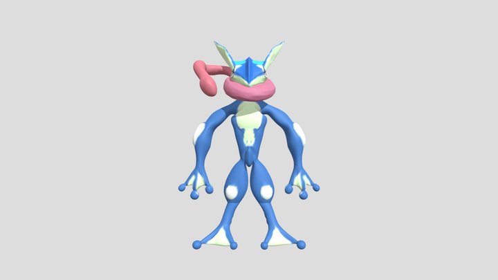 ゲッコウガーGreninja 3D Model