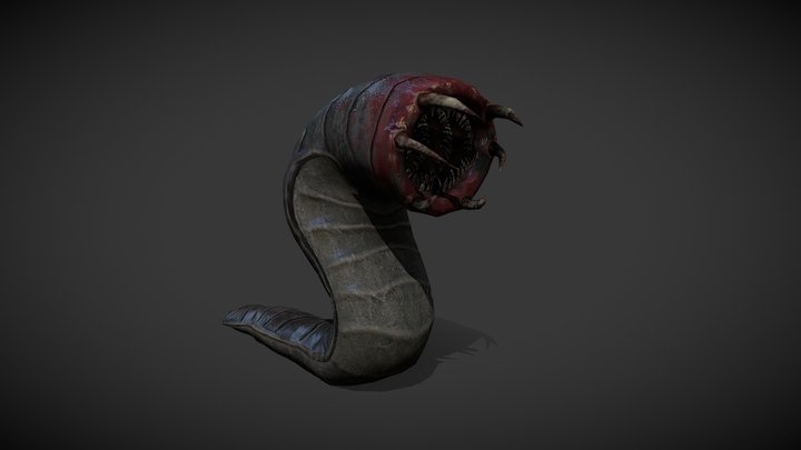 Worm Monster 3D Model