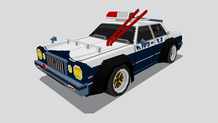 1976 Toyota Mark II (X30/X40) | Police 3D Model