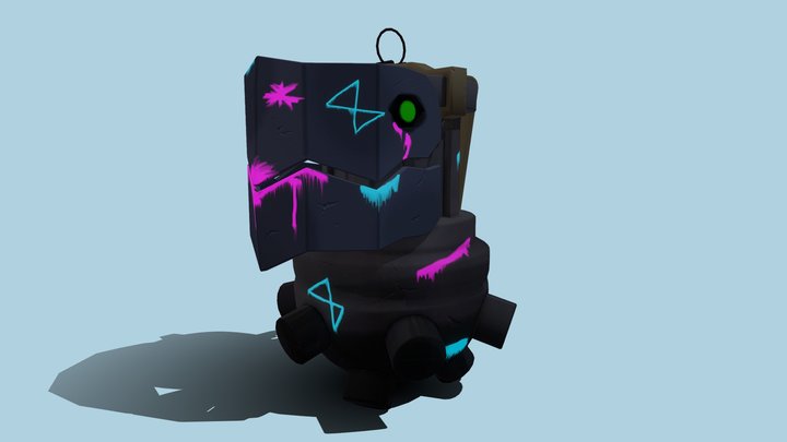 Jinx grenade arcane 3D Model