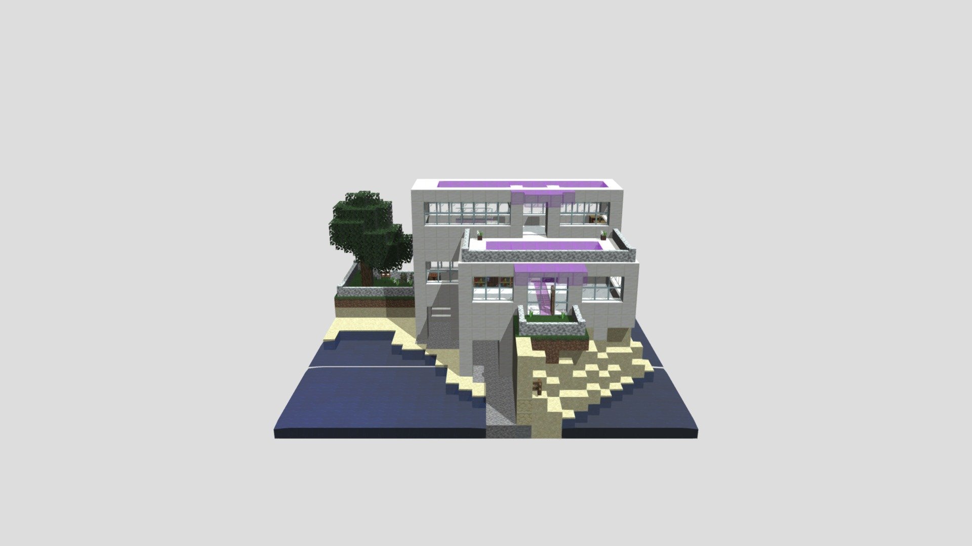 White And Purple Mansion