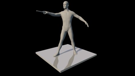 Kevin- Combat Stance 3D Model