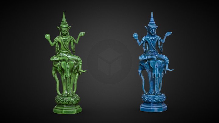 Indra Riding Airavata Jade – Free 3D Model STL