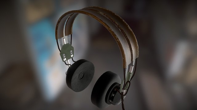 WW2 Headphones ANB-H-1 3D Model