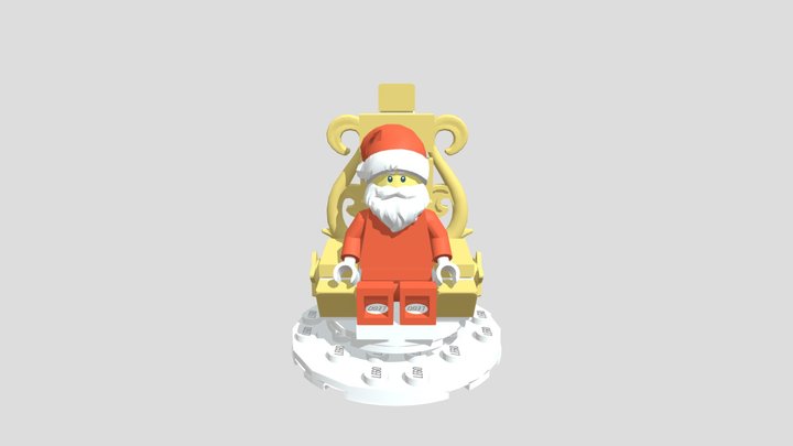 Santa Claus Ornament 3D Model