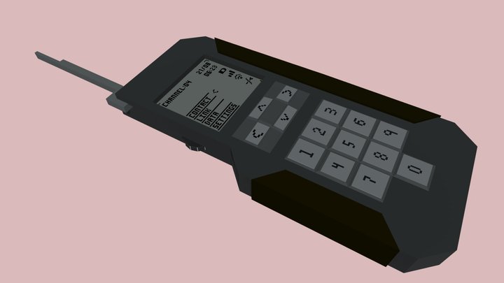 Sci Fi Phone 3D Model
