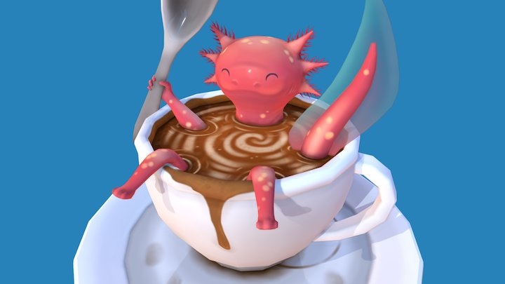 Axolatte 3D Model