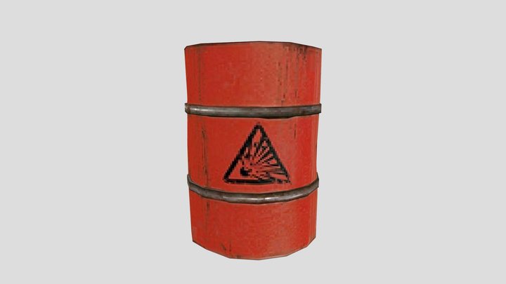 Explosive Material Barrel – Modelo 3D gratuito STL