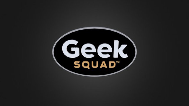 Geek Squad Logo 3D Model