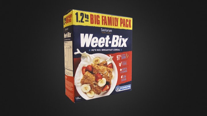 Weet- Bix Box 3D Scan 3D Model