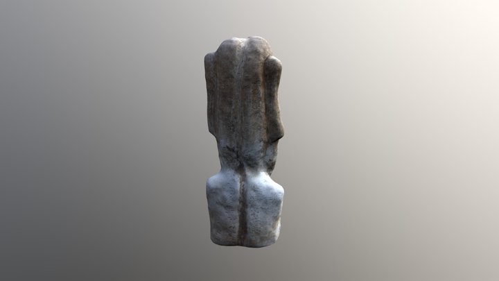 Moai Statue 3D Model