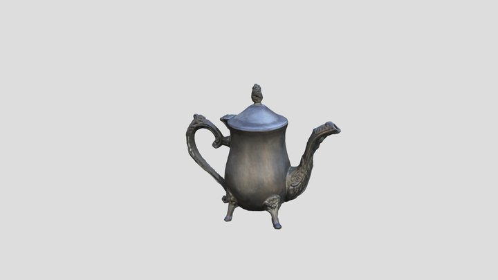 Vintage Teapot Animation 3D Model