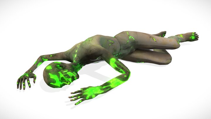 Cyberpunk Jonkie Synth - 新しい現実 ( Animated ) 3D Model