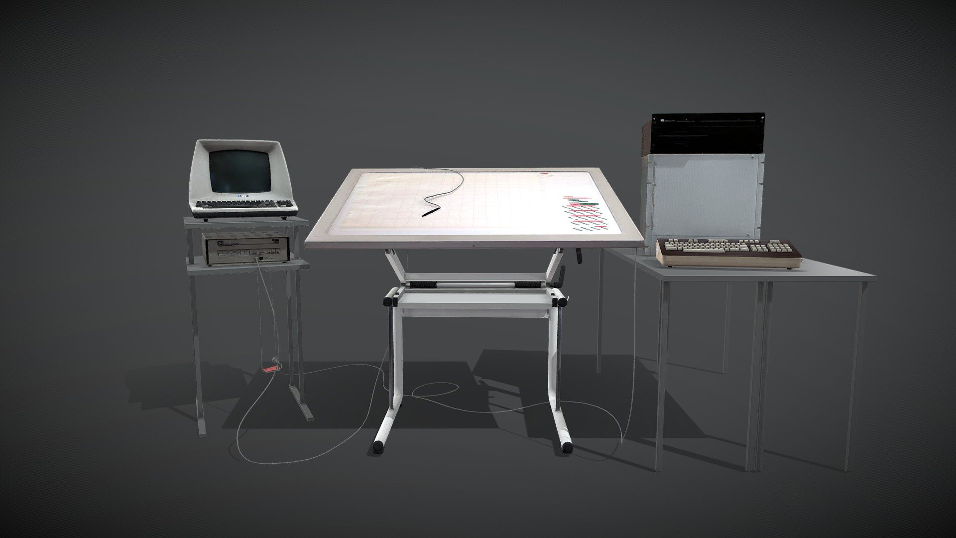 Iannis Xenakis’s Polyagogia (UPIC) — Sketchfab embed 3D viewer