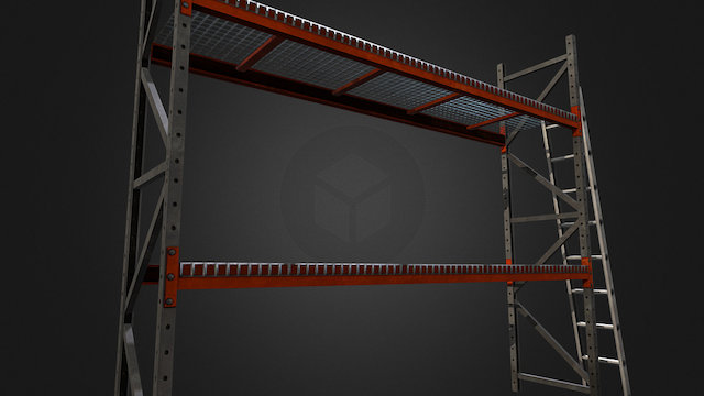 Warehouse Shelf 3D Model