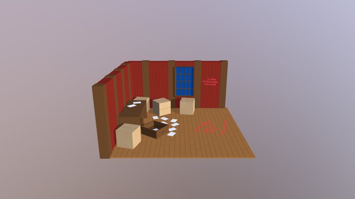 Room Maarten van Burgeler - Lara Croft Room 3D Model