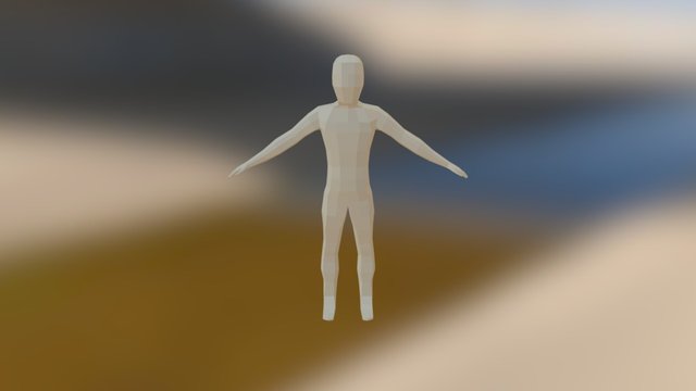 Low Poly Human Base 3D Model