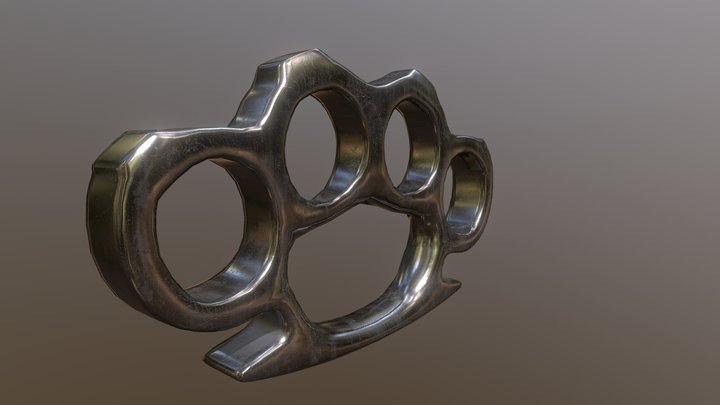 Modelo 3D: Knuckle-duster brass knuckles #91479679