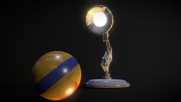 Pixar Lamp Worldskills Practice Model 3D Model