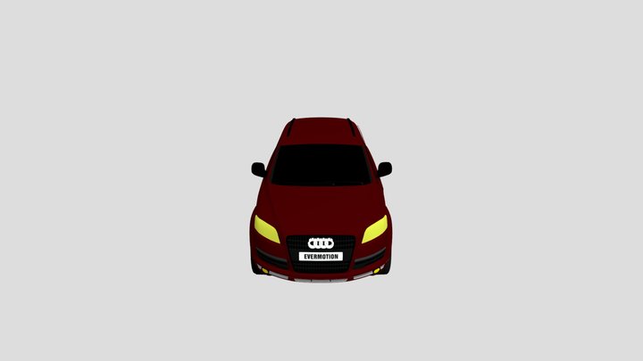 Audi Q7 (Red) 3D Model